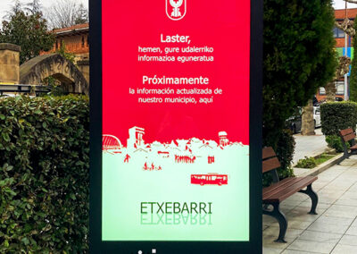 Instalación de una señalética específica en las zonas comerciales